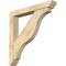 Ekena Millwork Funston Slat Rough Sawn Bracket w/ Offset Brace, Douglas Fir, 6"W x 40"D x 40"H BKT0604X40X40FST06RDF - alternate 1